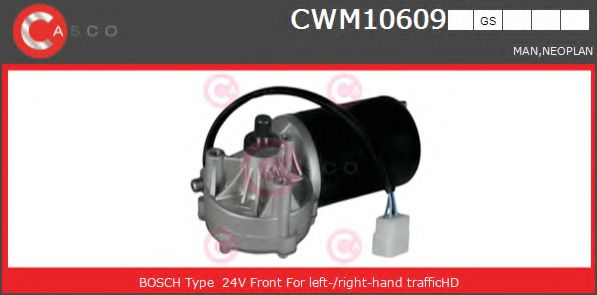 CASCO CWM10609GS Двигатель стеклоочистителя для MAN
