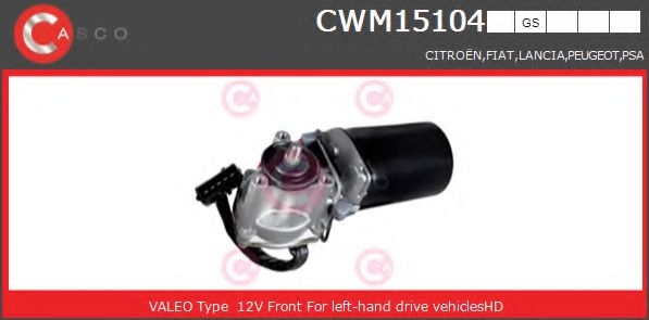 CASCO CWM15104GS Двигатель стеклоочистителя для CITROEN