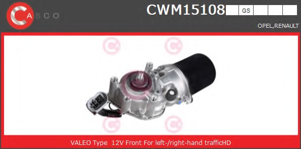 CASCO CWM15108GS Двигатель стеклоочистителя для OPEL