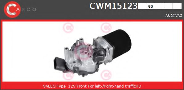 CASCO CWM15123GS Двигатель стеклоочистителя для AUDI