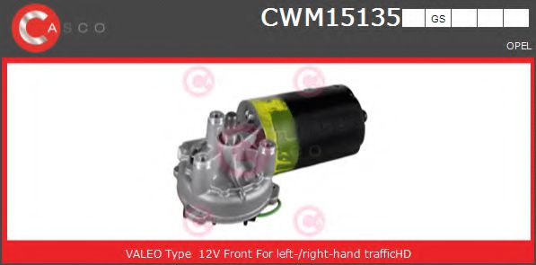 CASCO CWM15135GS Двигатель стеклоочистителя для OPEL