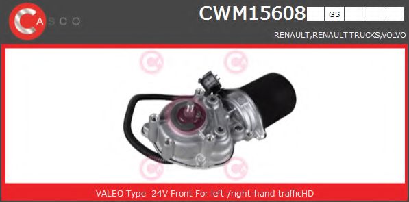 CASCO CWM15608GS Двигатель стеклоочистителя для RENAULT TRUCKS