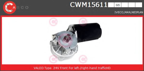 CASCO CWM15611GS Двигатель стеклоочистителя для MAN
