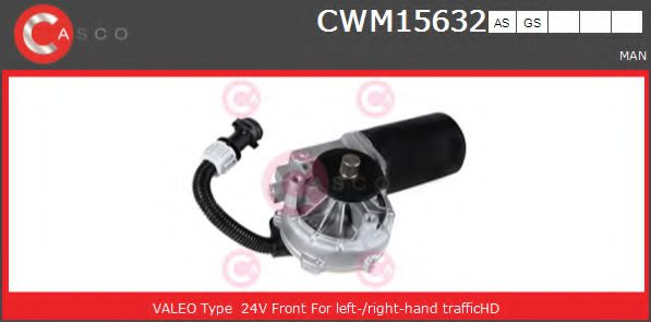CASCO CWM15632AS Двигатель стеклоочистителя для MAN