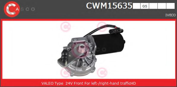 CASCO CWM15635GS Двигатель стеклоочистителя для IVECO