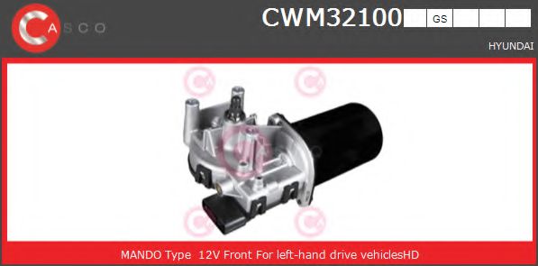 CASCO CWM32100GS Двигатель стеклоочистителя для HYUNDAI
