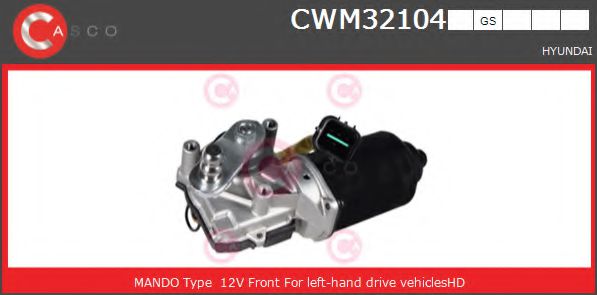 CASCO CWM32104GS Двигатель стеклоочистителя для HYUNDAI