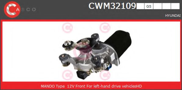 CASCO CWM32109GS Двигатель стеклоочистителя для HYUNDAI ACCENT