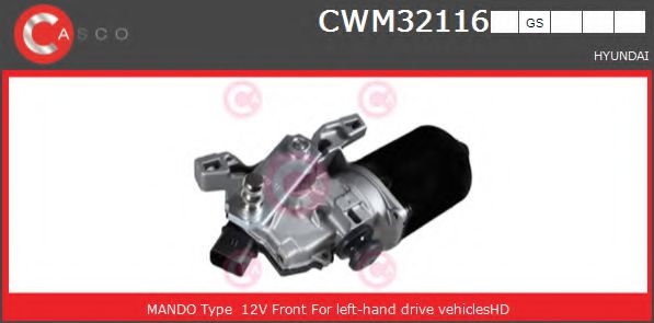 CASCO CWM32116GS Двигатель стеклоочистителя для HYUNDAI SANTA FE