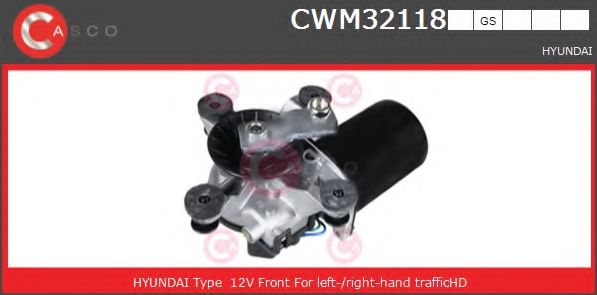 CASCO CWM32118GS Двигатель стеклоочистителя для HYUNDAI