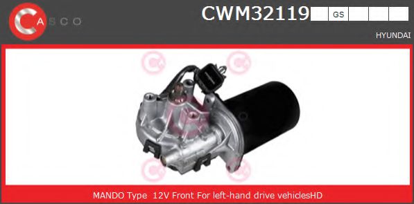 CASCO CWM32119GS Двигатель стеклоочистителя для HYUNDAI H-1