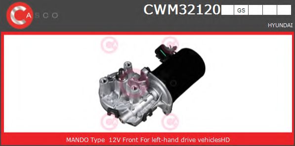 CASCO CWM32120GS Двигатель стеклоочистителя для HYUNDAI