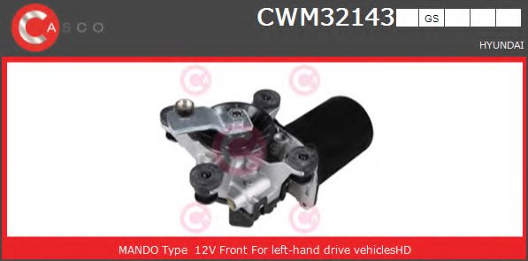 CASCO CWM32143GS Двигатель стеклоочистителя для HYUNDAI