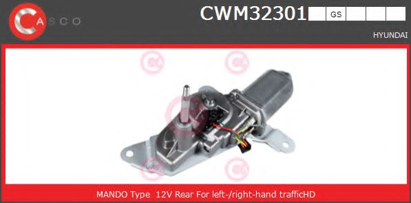 CASCO CWM32301GS Двигатель стеклоочистителя для HYUNDAI