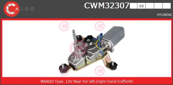 CASCO CWM32307GS Двигатель стеклоочистителя для HYUNDAI