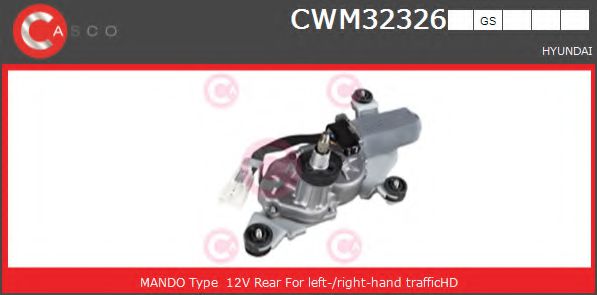 CASCO CWM32326GS Двигатель стеклоочистителя для HYUNDAI