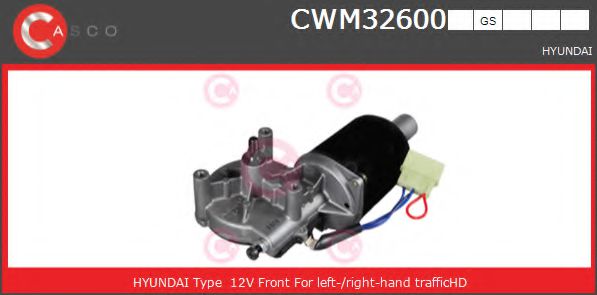 CASCO CWM32600GS Двигатель стеклоочистителя для HYUNDAI