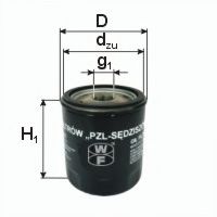 PZL SEDZISZOW PP103 Масляный фильтр для DAF