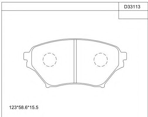 ASIMCO KD33113 Тормозные колодки ASIMCO 