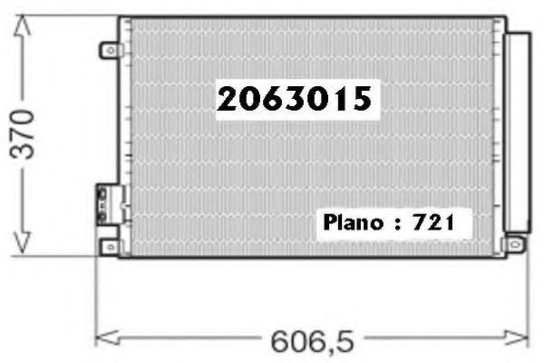 ORDONEZ 2063015 Радиатор кондиционера ORDONEZ 