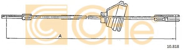 COFLE 10818 Трос ручного тормоза для VOLVO 940 2 (944)