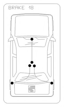 COFLE 109512 Трос ручного тормоза для MERCEDES-BENZ