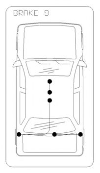 COFLE 4911 Трос ручного тормоза для LANCIA