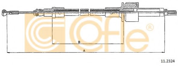 COFLE 112324 Трос, управление сцеплением COFLE 112324 Трос, управление сцеплением