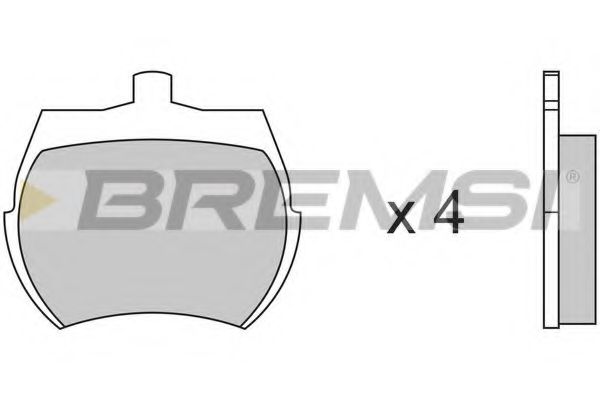 BREMSI BP2012 Тормозные колодки для ROVER