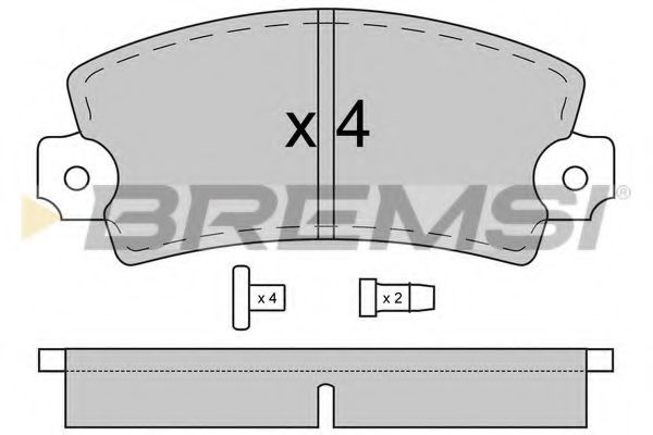 BREMSI BP2018 Тормозные колодки BREMSI 