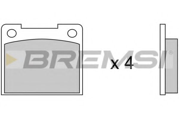 BREMSI BP2019 Тормозные колодки BREMSI 