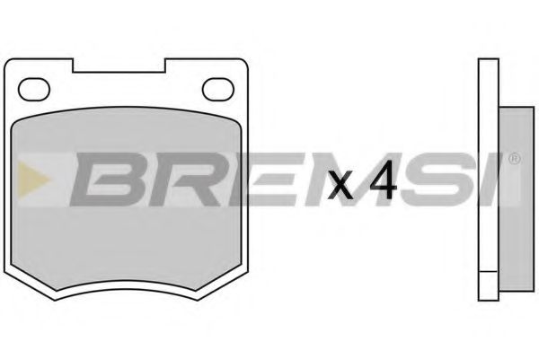 BREMSI BP2020 Тормозные колодки BREMSI 