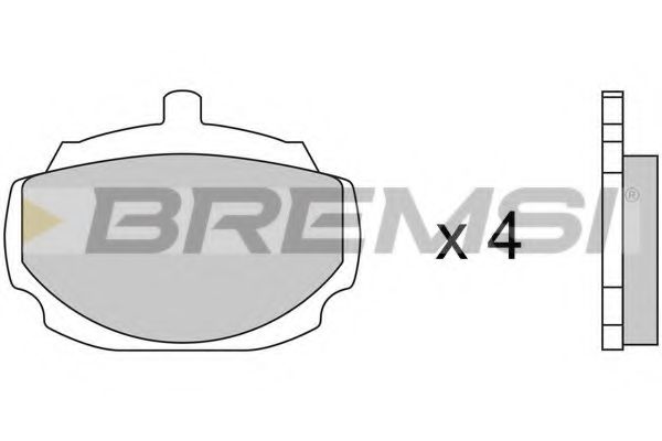 BREMSI BP2033 Тормозные колодки BREMSI 