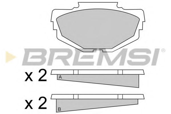 BREMSI BP2040 Тормозные колодки BREMSI 