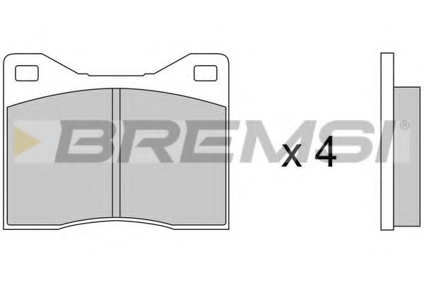 BREMSI BP2043 Тормозные колодки BREMSI 