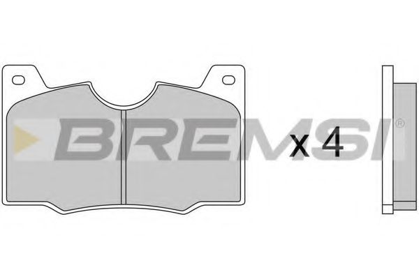 BREMSI BP2046 Тормозные колодки BREMSI 