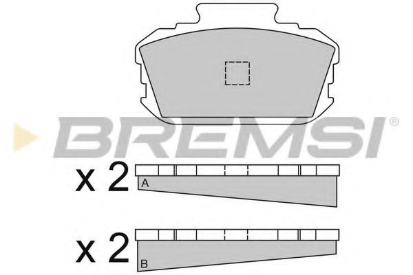 BREMSI BP2048 Тормозные колодки BREMSI 