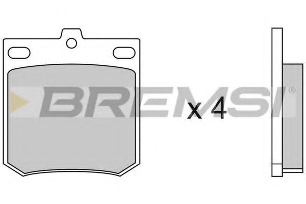 BREMSI BP2049 Тормозные колодки BREMSI 