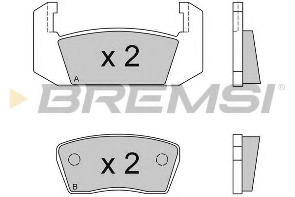 BREMSI BP2051 Тормозные колодки BREMSI 
