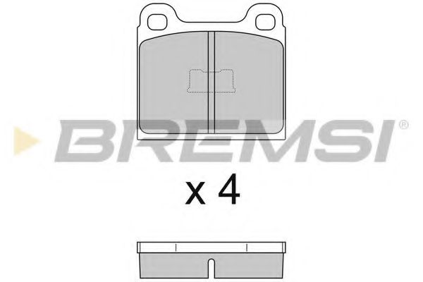 BREMSI BP2054 Тормозные колодки BREMSI 