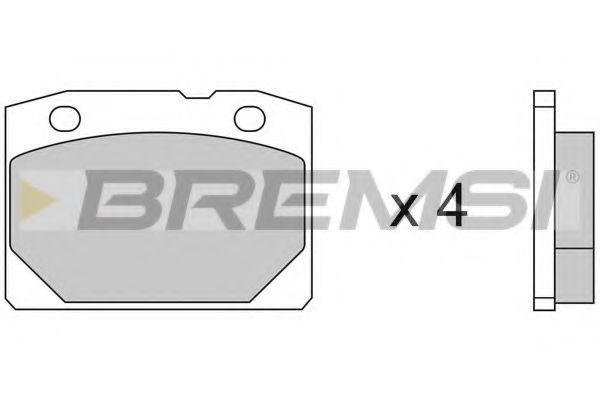 BREMSI BP2065 Тормозные колодки BREMSI для LADA