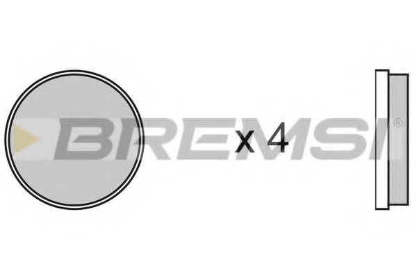 BREMSI BP2067 Тормозные колодки BREMSI 