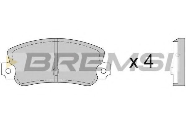 BREMSI BP2074 Тормозные колодки BREMSI 
