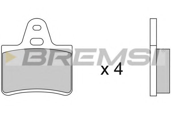 BREMSI BP2087 Тормозные колодки BREMSI 