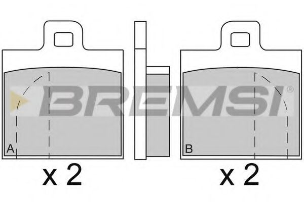 BREMSI BP2089 Тормозные колодки BREMSI 