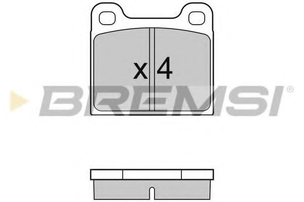 BREMSI BP2096 Тормозные колодки BREMSI для MERCEDES-BENZ