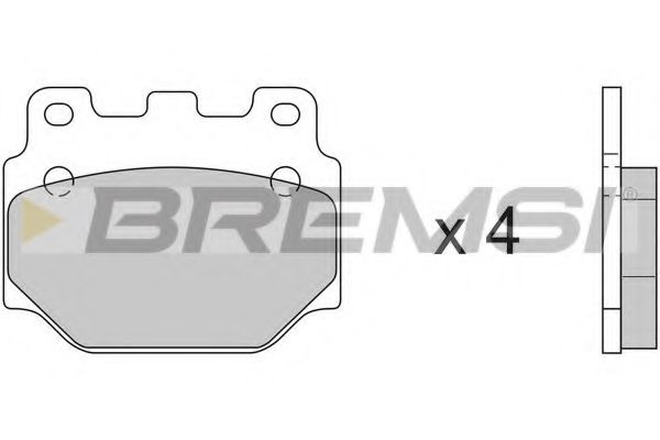 BREMSI BP2099 Тормозные колодки BREMSI 