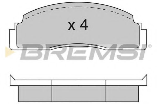 BREMSI BP2104 Тормозные колодки BREMSI 