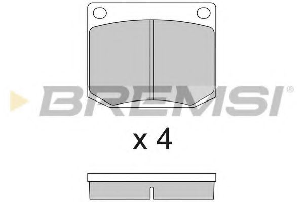 BREMSI BP2112 Тормозные колодки BREMSI для SAAB