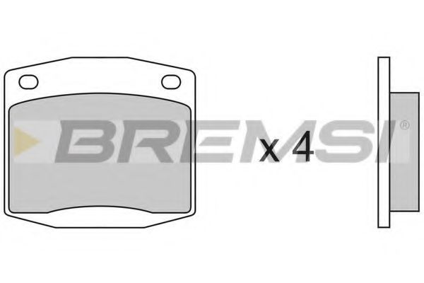 BREMSI BP2116 Тормозные колодки BREMSI 